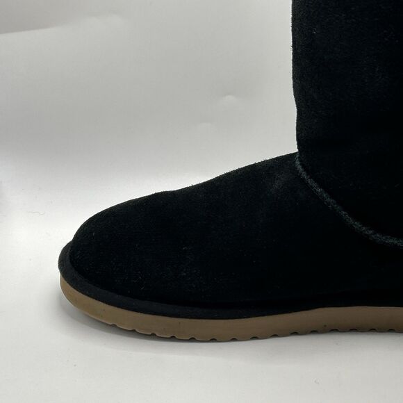 KOOLABURRA BY UGG VICTORIA TALL BLACK SOFT SUEDE FUR WOMENS BOOTS SIZE US 10 - Picture 14 of 16